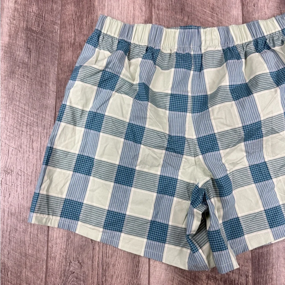 Goodfellow‎ Men’s Teal Checker Boxers